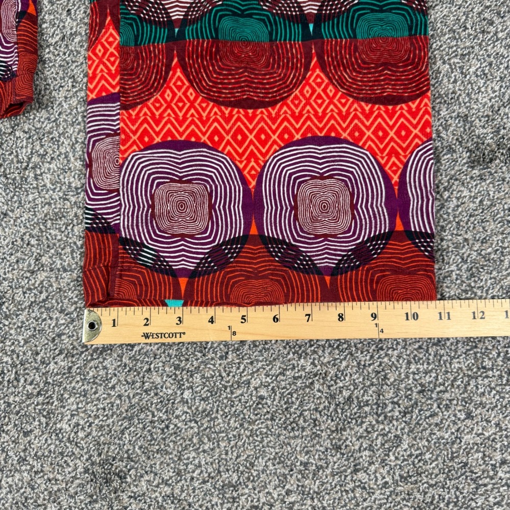 Maeve Anthropologie Womens Medium Abstract Geometric Print Wide Leg Lounge Pants - Picture 11 of 12